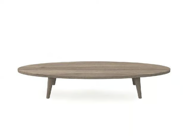 SURF - Oval low solid wood coffee table by Devina Nais - view 2